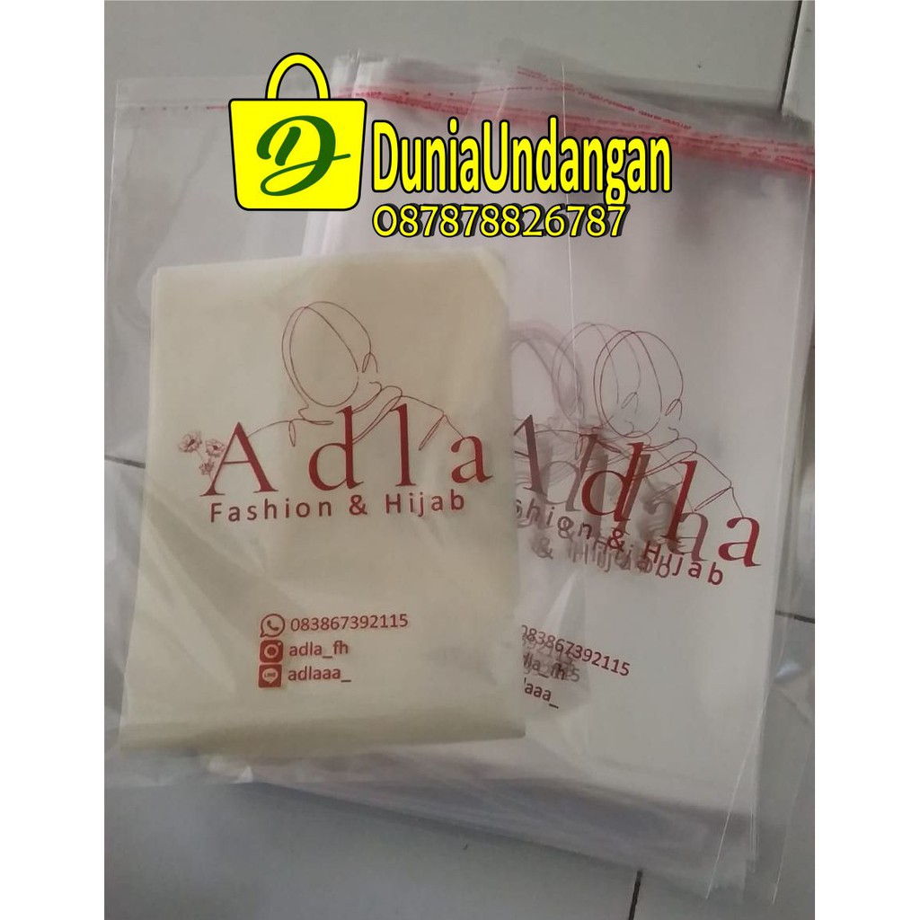 PLASTIK SABLON OPP BUAT HIJAB