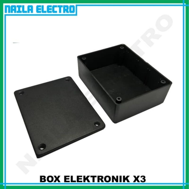 (3 Pcs) Box X3 Box Electronik X3 Box Plastik Rangkaian Electronik