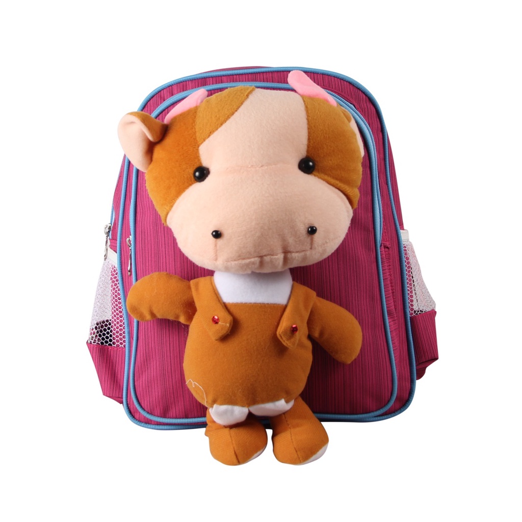 [KLIKTAS] as Ransel Boneka TK Anak Laki-laki Perempuan Calypso 3726 - Backpack Daypack Anak TK Karakter Boneka