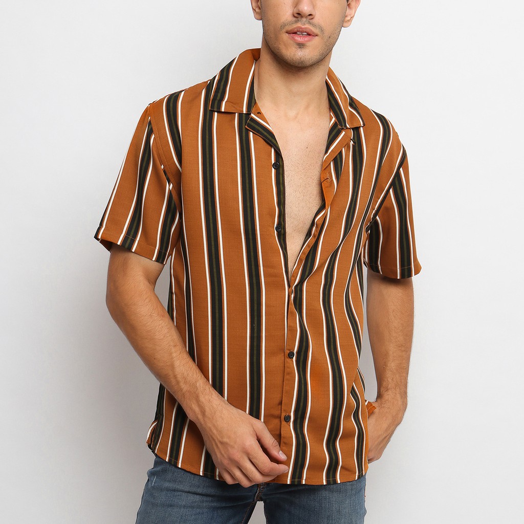 

VENGOZ Kemeja Stripe Pria - Kashen Casual Shirt