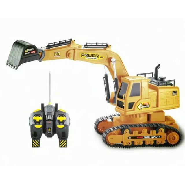 Mainan Anak Remot Control Truck Excavator Bego
