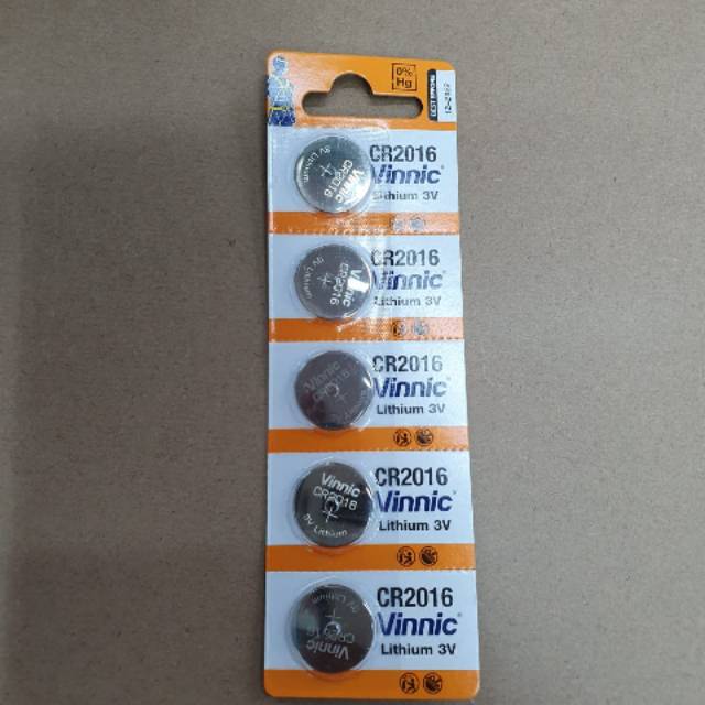 Vinnic CR 2016 Lithium Battery 3V Original Baterai Vinnic CR 2016 3V