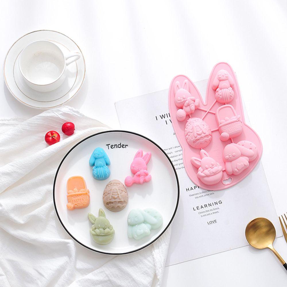 Preva Easter Mold Rabbit Cetakan Kelinci Baking &amp; Pastry Tools Ice Tray Happy Easter Cetakan Silikon