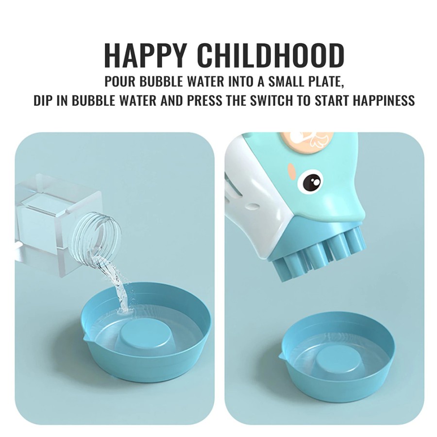 Mainan Gelembung Sabun Automatic Bubble Water Dolphin 10 Holes - RC102