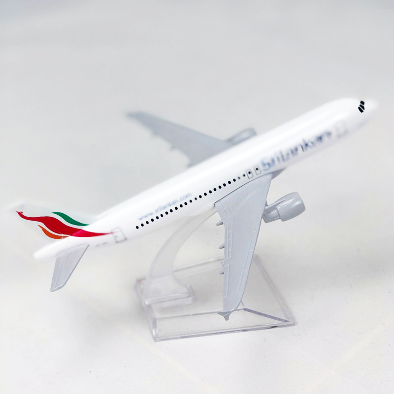 Srilankan Airlines A320 Model Pesawat Terbang Sri Lanka Airbus 320 Die-cast Bahan Alloy Ukuran 16CM