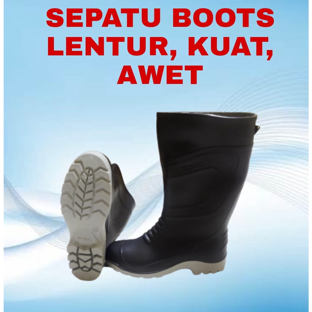 SEPATU BOOTS  LENTUR KUAT AWET / SEPATU PERIKANAN PERKEBUNAN