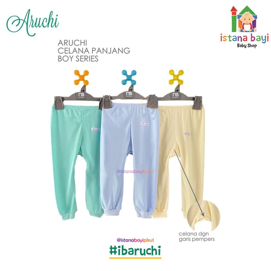 Aruchi Celana Panjang - WARNA SML 6 -24  Bulan/Aruchi baby/aruchi pakaian bayi/celana bayi murah