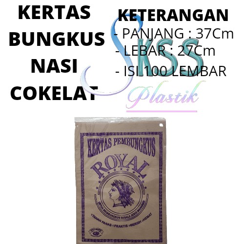 

Kertas Bungkus Nasi Warteg Per Pack Isi 100 Lembar