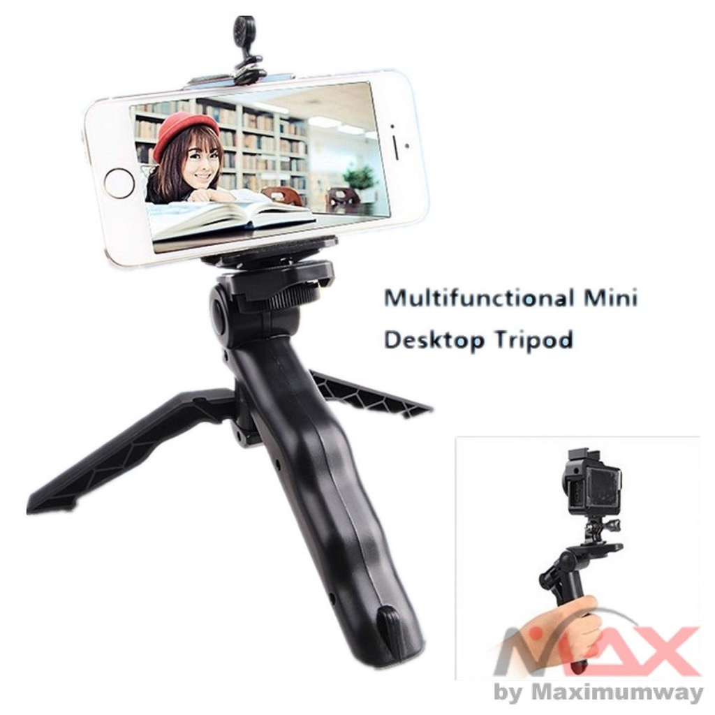 TaffSTUDIO Mini Foldable Folding Tripod Stand - CP-GP264 Warna Hitam