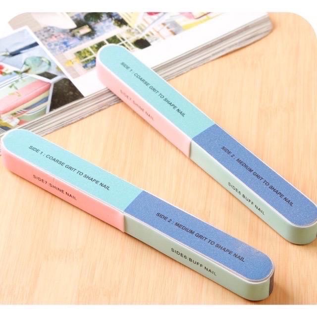 Nail Buffer Kuku 7 Sisi Buffer 7 Step Nail File Manicure Tool