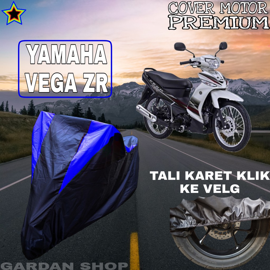 Sarung Motor YAMAHA VEGA ZR Hitam BIRU Body Cover Yamaha PREMIUM