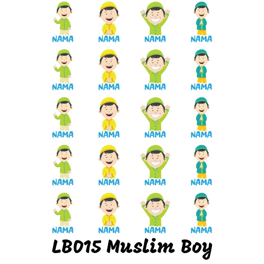 

Sticker Nama Cutting Label Waterproof Tahan Air Little Boy 15 (LB015)