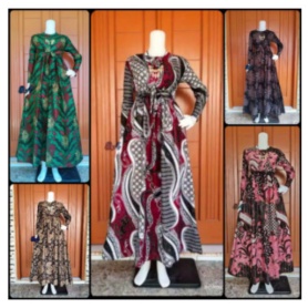 Promo Model Gamis 2021 GAMIS BATIK JUMBO - Motif 1 Standar Murah