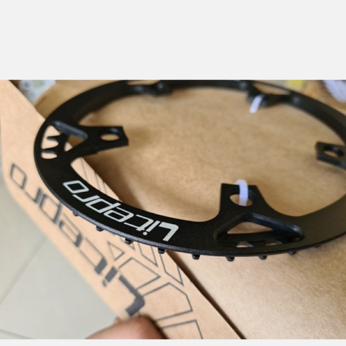 Chainring Oval LITEPRO 46T BCD 130 mm original - Hitam