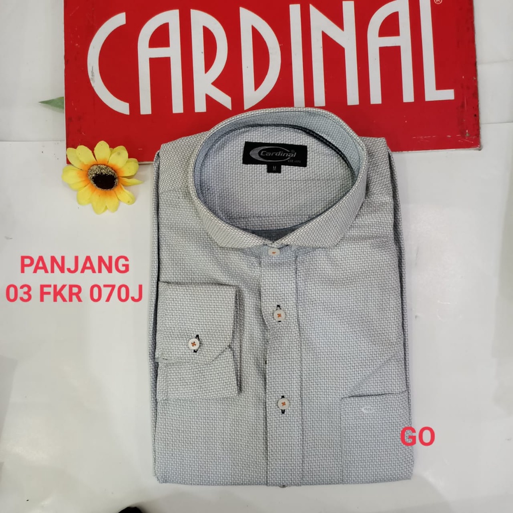 bego S CARDINAL KEMEJA FORMAL BINTIK PANJANG Pria Pakaian Atasan Lengan Panjang Distro Original