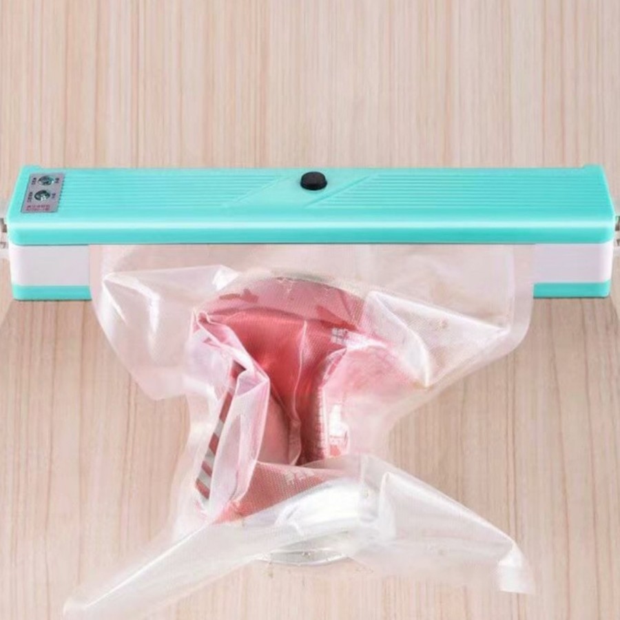 Mesin vacum sealer makanan vacum udara bonus 10pcs plastik