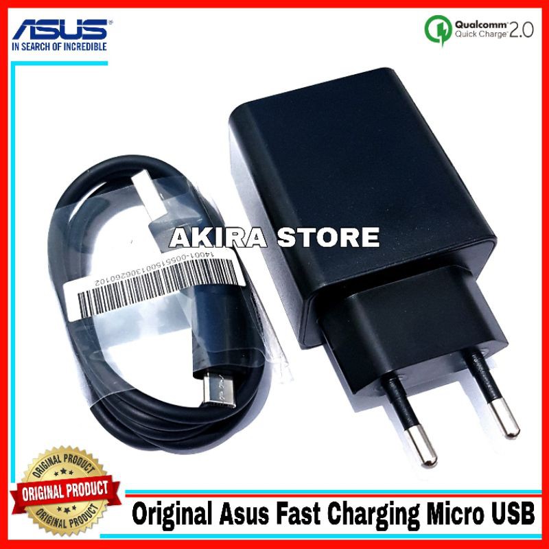 Charger ASUS Zenfone 2 3 4 5 6 ORIGINAL 100% Fast Charging Micro USB