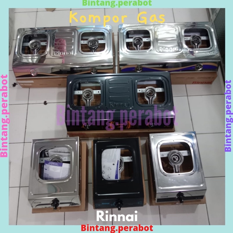 Rinnai Kompor Gas 2 Tungku / Rinnai Kompor Gas 1 Tungku / Rinnai Kompor Gas Api Lilin / Rinnai Kompo