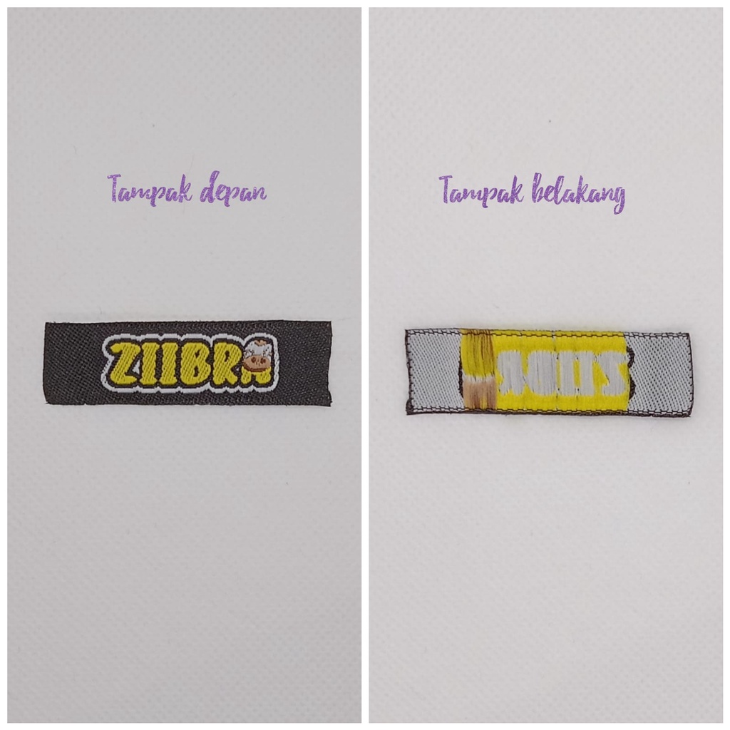 jasa pembuatan label baju/merk baju/label baju kualitas tinggi