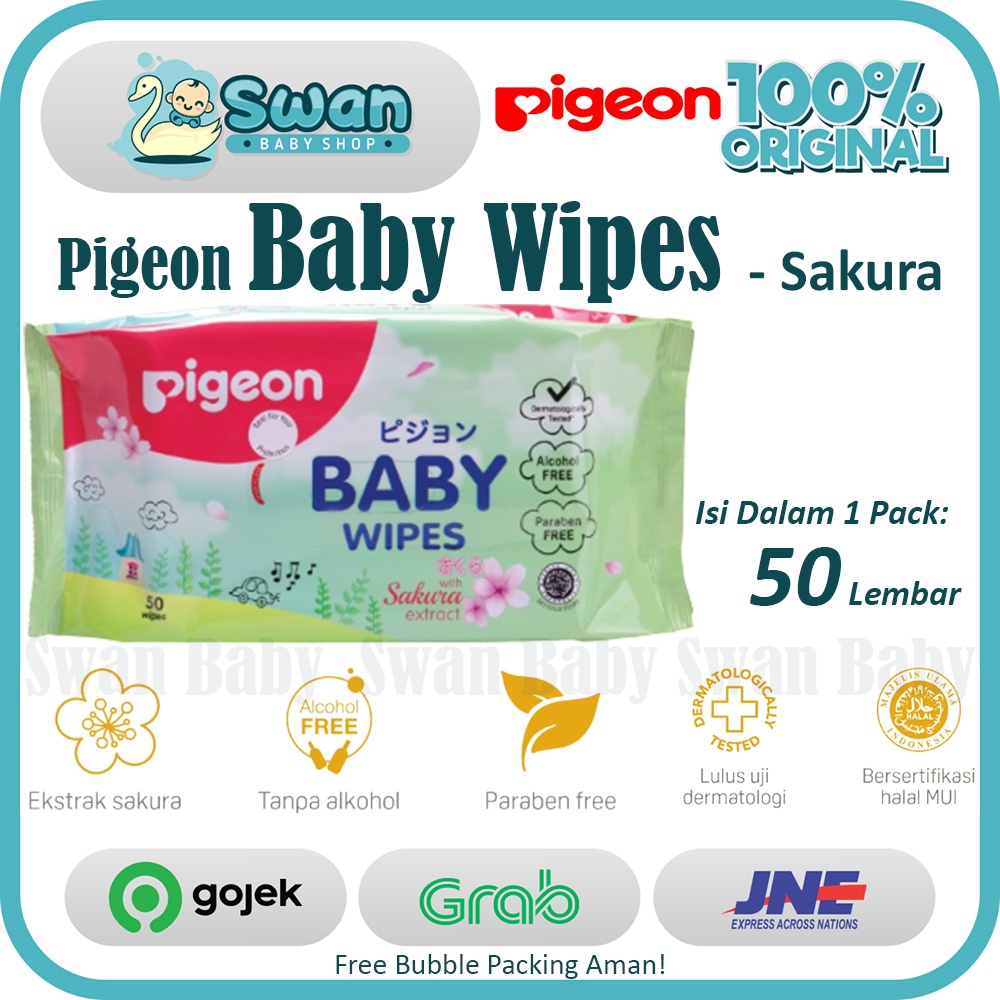 Pigeon Baby Wipes Sakura 50's