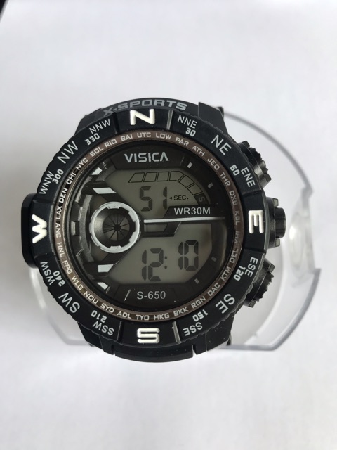 Jam tangan sporty digital fashion watch visica anti air diameter super jumbo