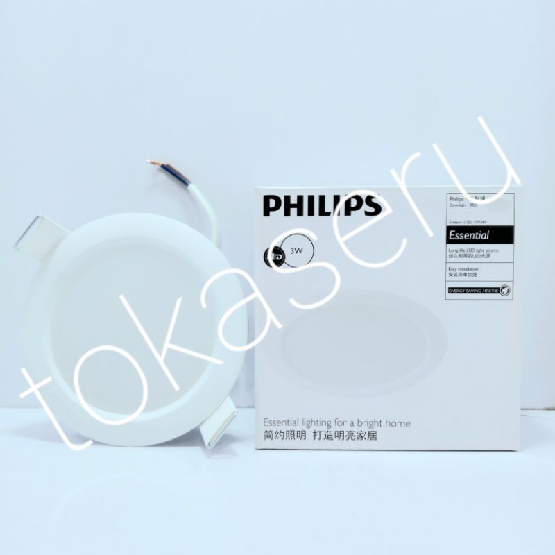 Philips led downlight eridani 59260 3 watt lampu downlight / plafon Philips