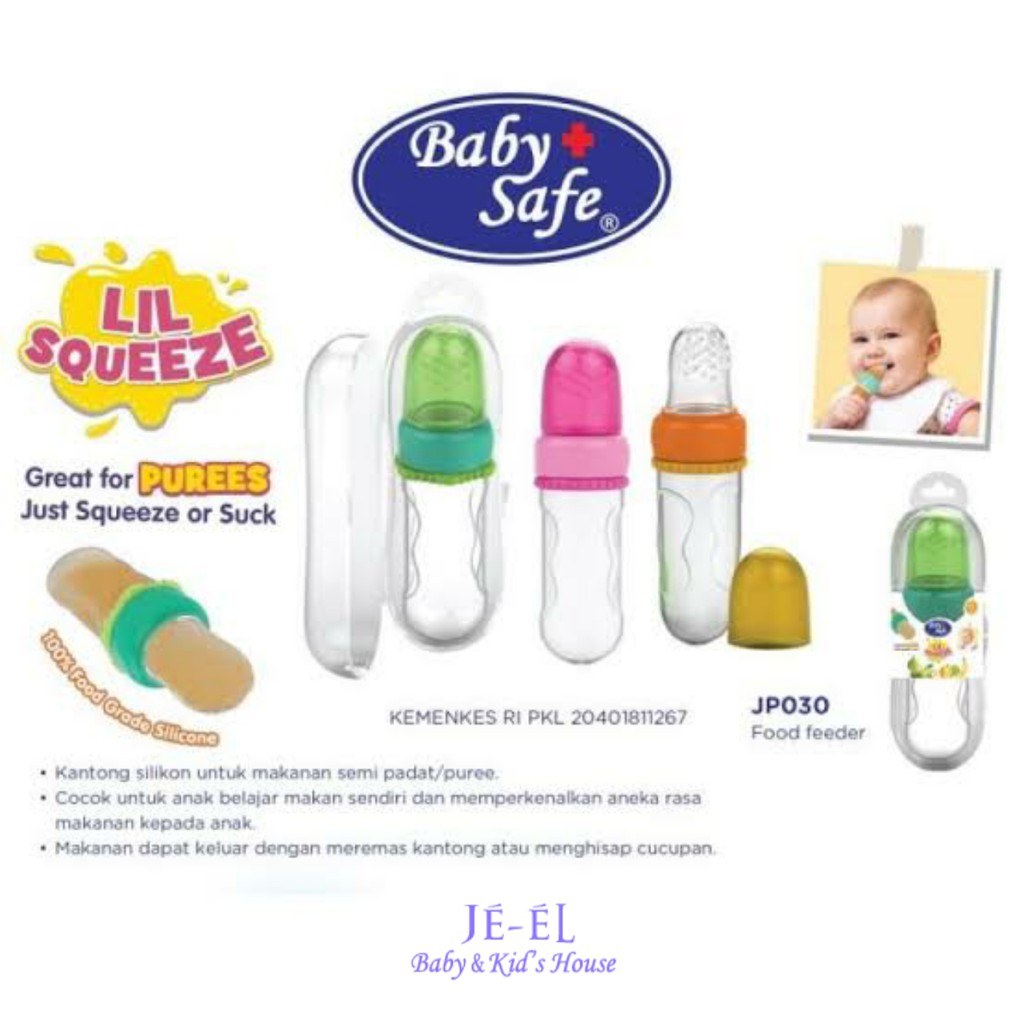 Baby Safe Lil Squueze Fruit Feeder JP030 - Kompeng Buah Baby Safe Lil Squeeze