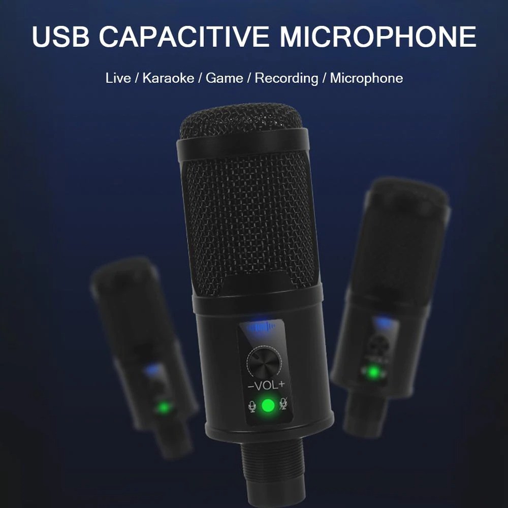 Mic BM 65 Microphone Condenser USB DJ Live Recording dengan Stand Mic