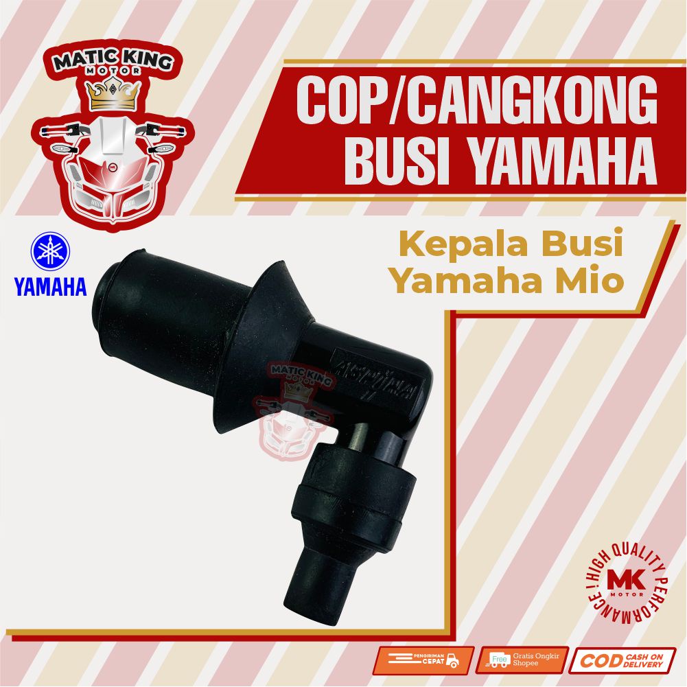 Cop cangklong tutup kop cangkong kepala busi Yamaha Mio Mio J Soul GT Sporty Smile karburator Injeksi 110 115 ASLI ASPIRA ASTRA OTOPARTS YH-H2370-MIO-1200