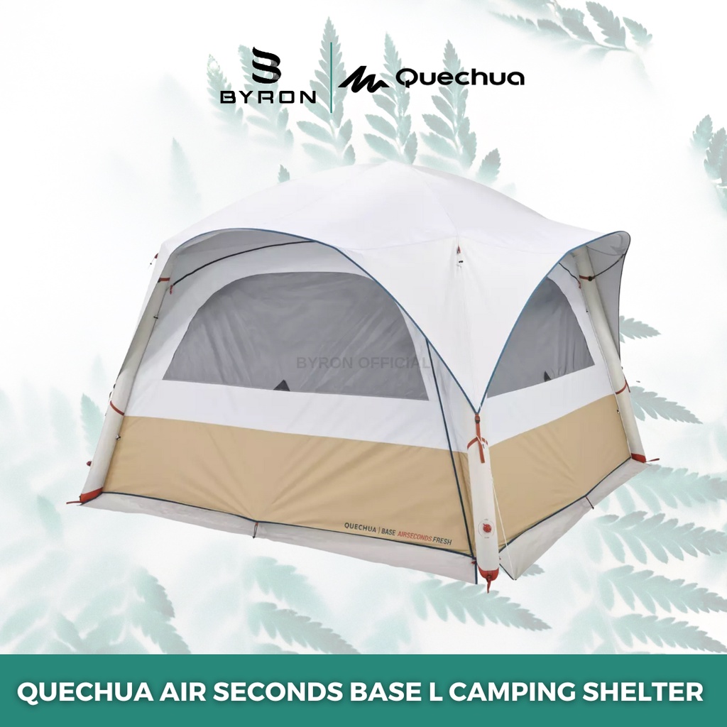 QUECHUA Air Seconds Base L Tenda Camping Shelter Inflatable 8 Orang