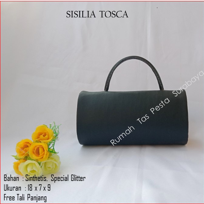 Tas Kondangan,Tas Gliter,Tas Cantik,SISILIA HITAM