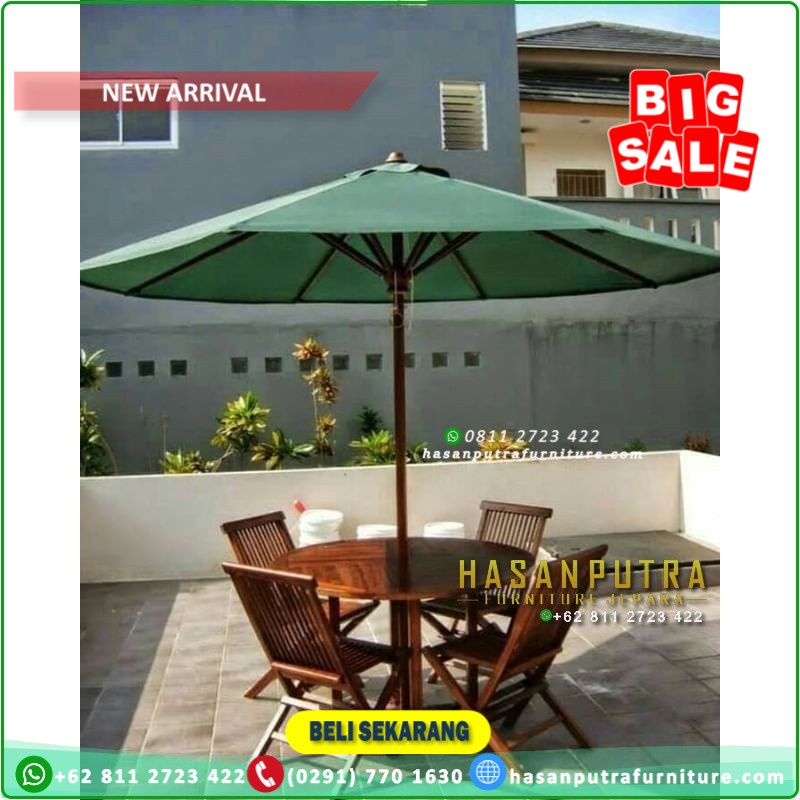 Kursi Payung Jati, Kursi Payung Taman, Kursi Meja Payung, Furniture Jepara