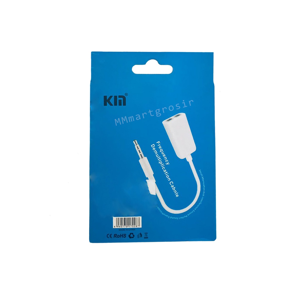 Kabel Audio / Audio Cable 3.5mm AUX / Kabel Putih / Kabel KY-39