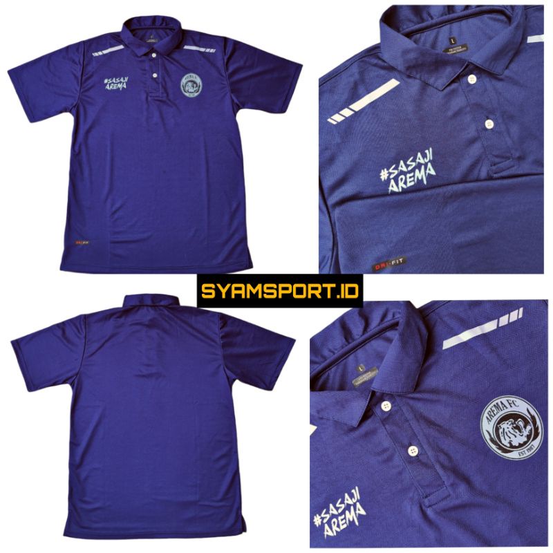 Polo Arema FC Simpel Terbaru Sasaji / Jersey Arema FC Berkerah / Kaos Polo Aremania / Kaos Polo Arem