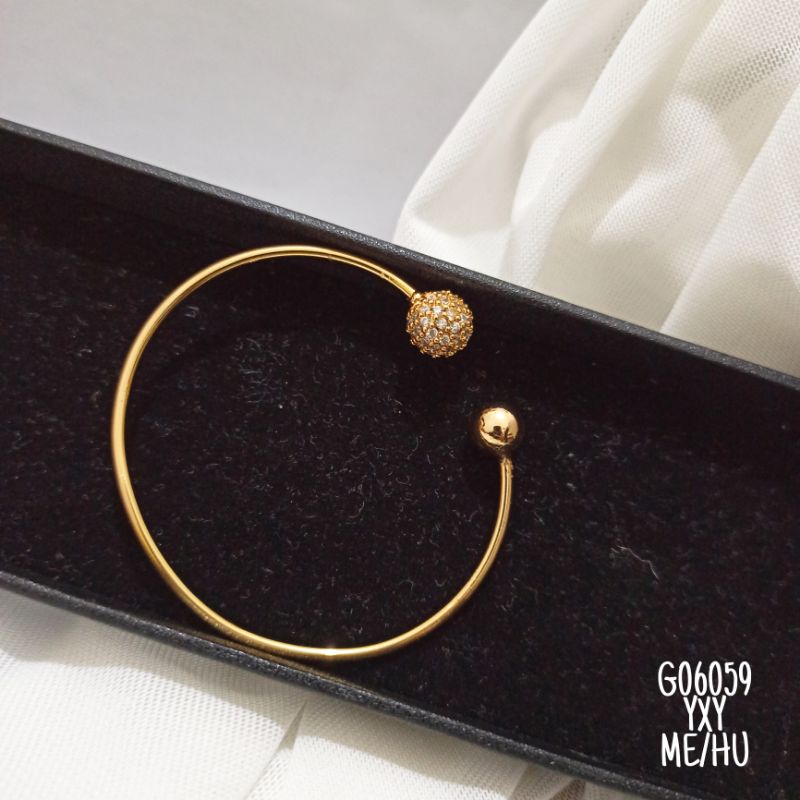 Gelang Yaxiya bola zircon gold G06059