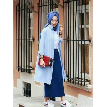 ROK SPAN SKIRT // ROK PANJANG SPAN SCUBA KANTOR MURAH