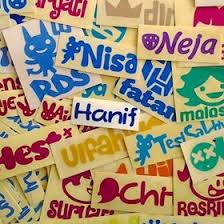 

stiker nama suka suka