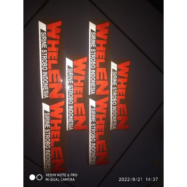 stiker WHELEN, stiker Cutting Whelen, stiker mobil, motor