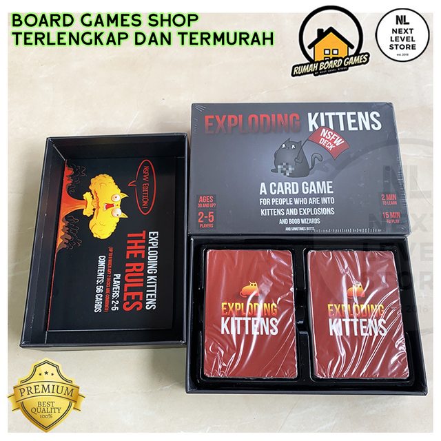 Exploding Kittens Card Game NSFW Basic Deck Kitten