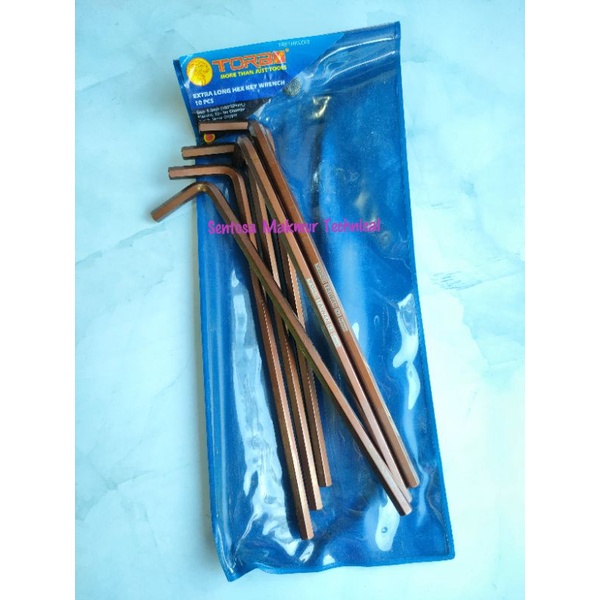 TORA 6 MM Kunci L EXTRA Long Panjang Hex Key 6mm S2