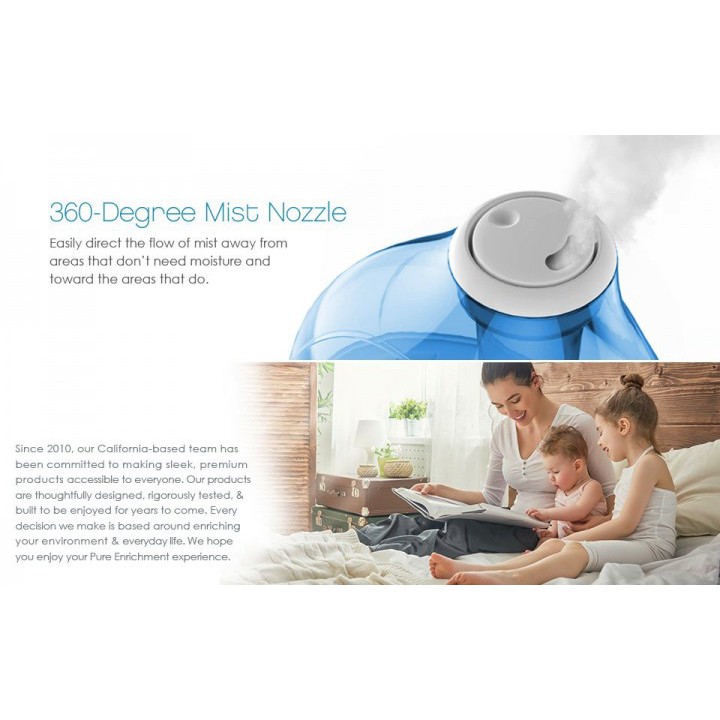 X01 Big Mist Noozle Humidifier Air Purifier 360 Degree Mist 1.5L