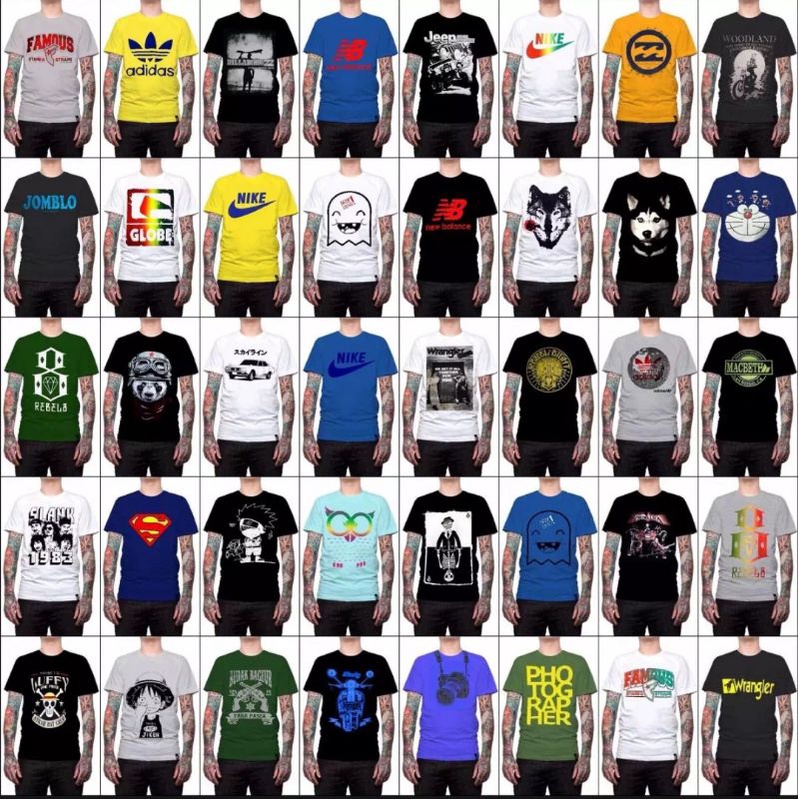 Pusat Grosir - Kaos distro Pria