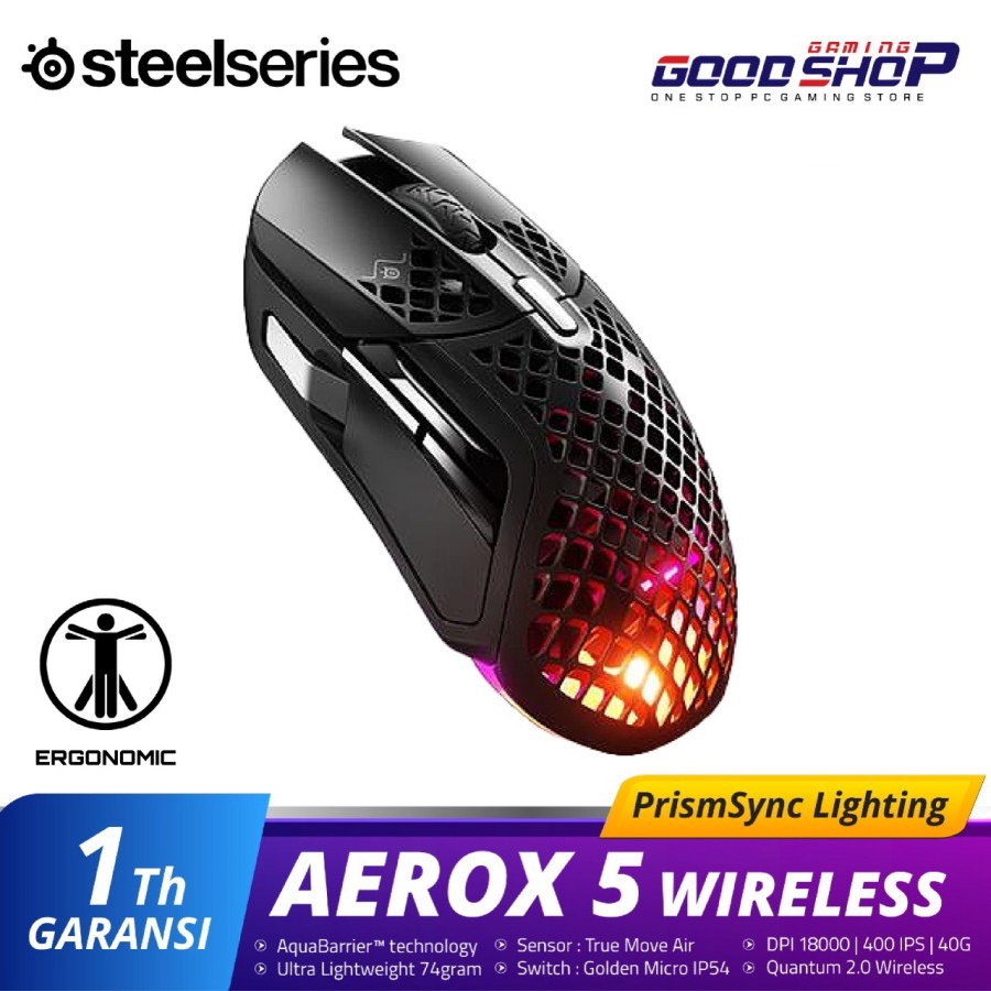 Steelseries Aerox 5 Wireless - Gaming Mouse