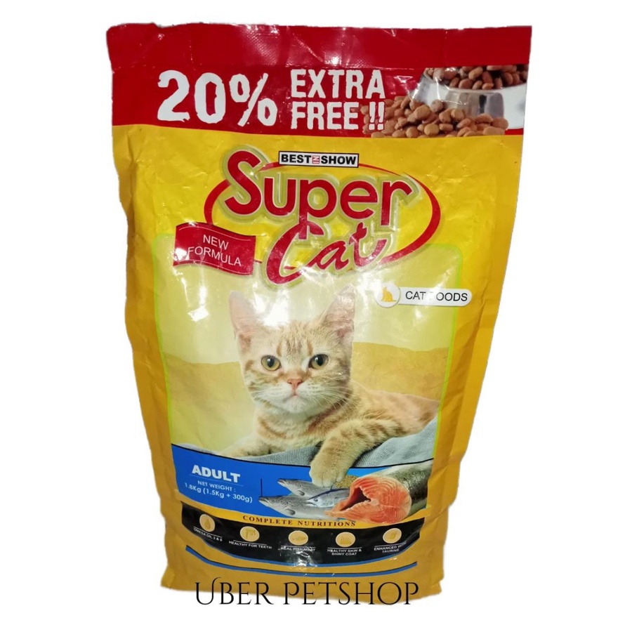 SUPER CAT ADULT 1.8KG - MAKANAN KUCING SUPER CAT DEWASA