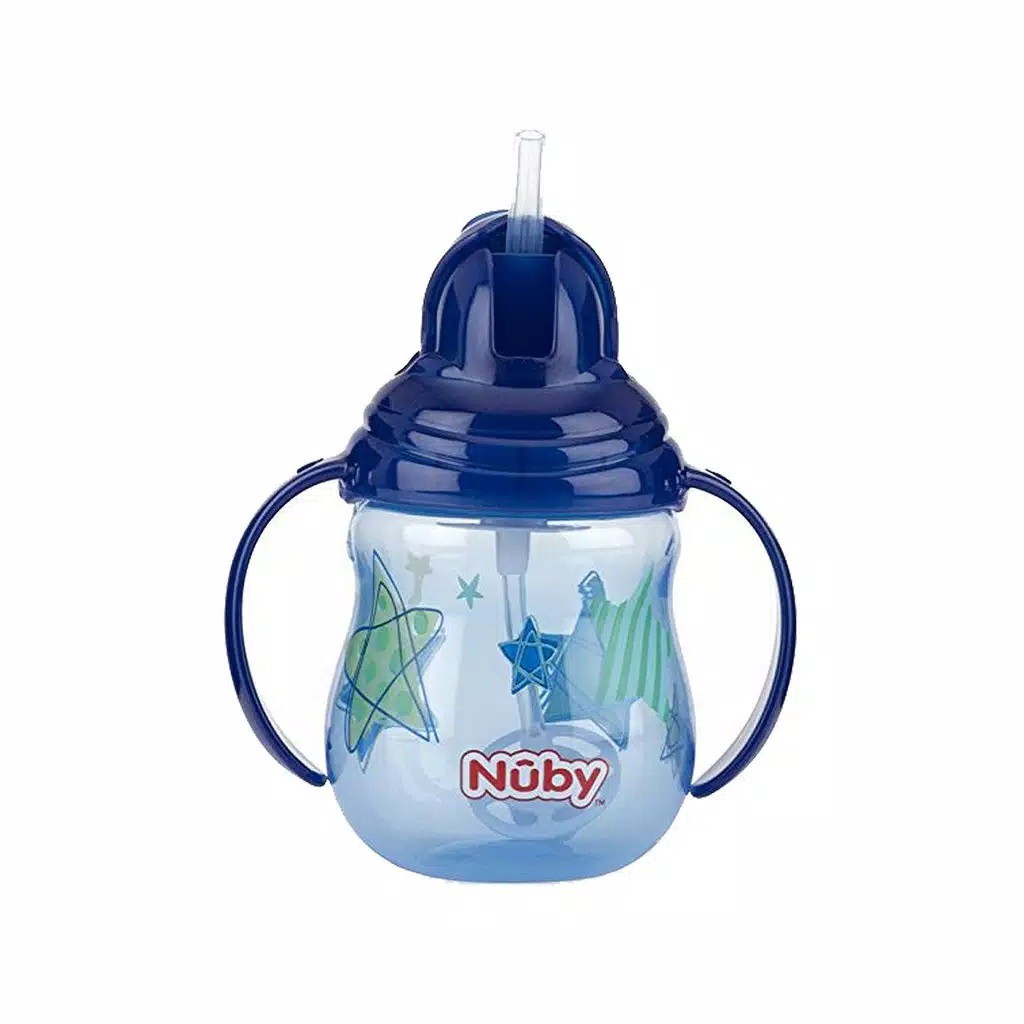 Nuby Flip it Twin Handle with Straw Training Cup 270ml