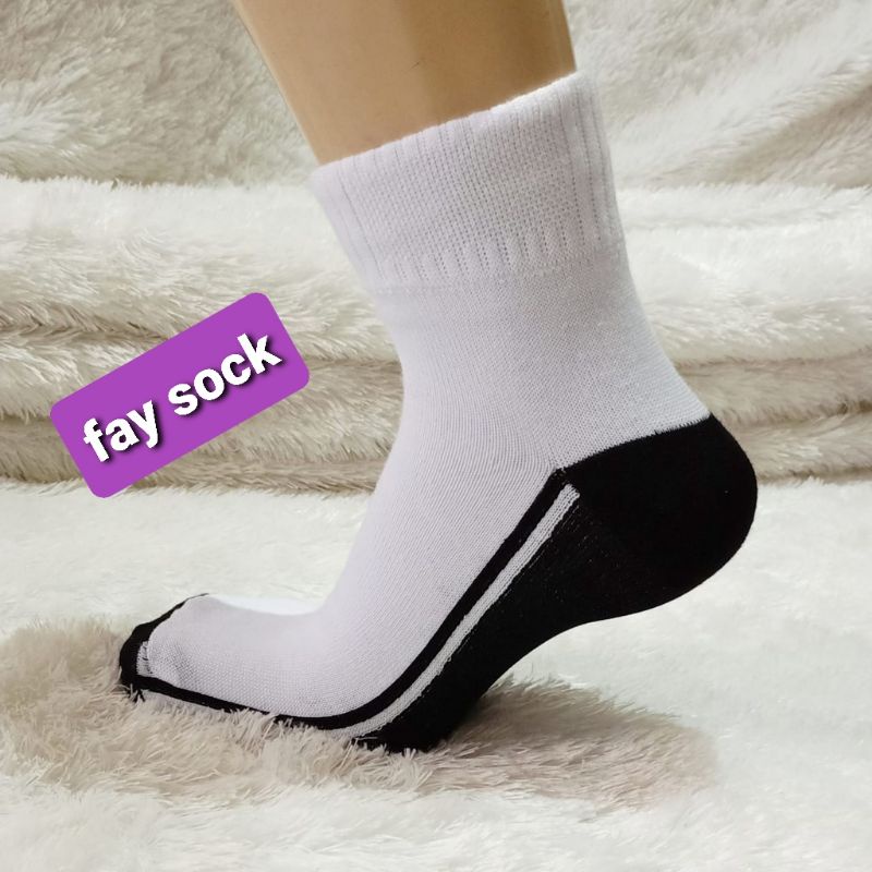 kaos Kaki Spandek Hitam Putih / Kaos Kaki Pendek / Kaos Kaki unisex