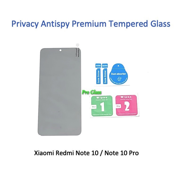 Xiaomi Redmi Note 10 / 10 PRO Privacy Anti Spy Antispy Tempered Glass