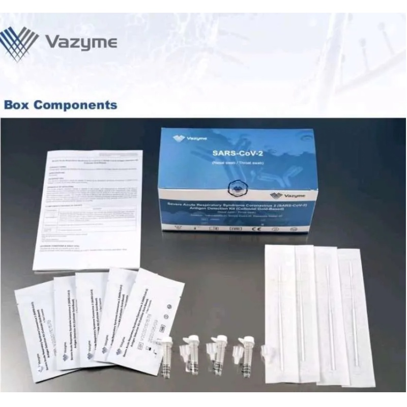 VAZYME Swab Antigen Resmi Kemenkes 1 pcs (ORIGINAL)/ TINGKAT AKURASI 98%