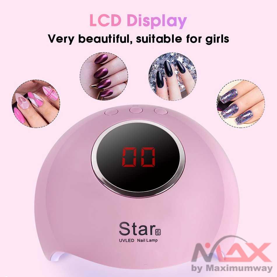 Star 6 Pengering Kutek Kuku UV LED Nail Dryer 36W Nail Dryer Gel Nail Art Smart UV Lamp For Nail 33 LED Lamp For Manicure Gel Lamp Suitable For All Gels Ice Lamp 12s Quick Drying Automatic Induction UV LED Nail Lamp NEW Nail Gel Dryer For Double Light Dry