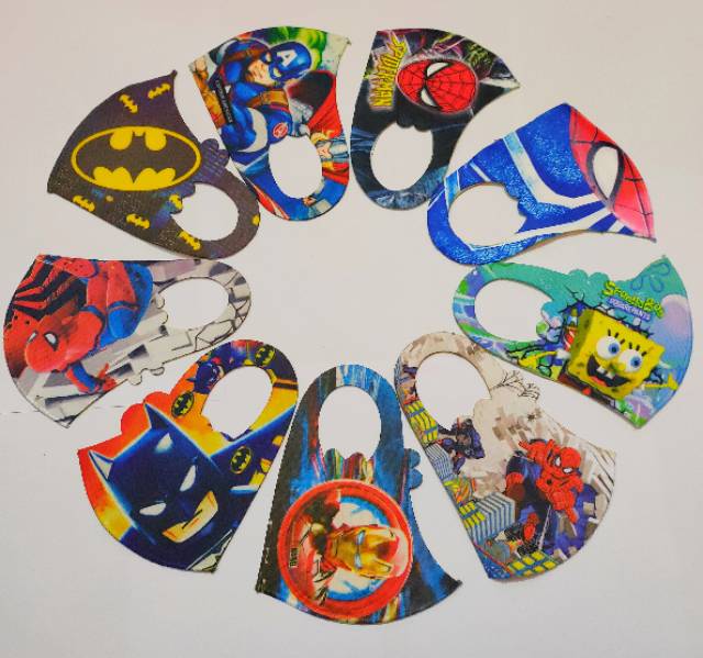 Masker scuba anak motif